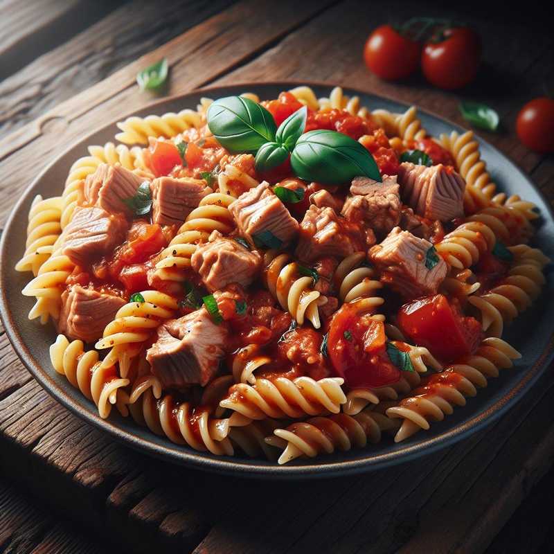 Fusilli con Tonno e Pomodoro