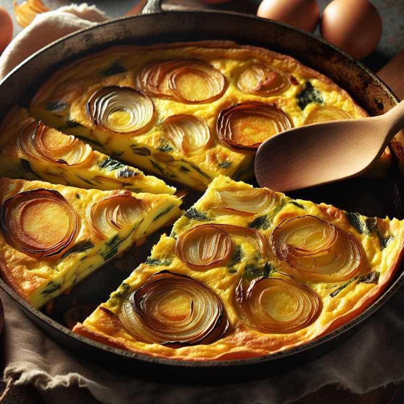 Frittata al forno con patate e cipolle