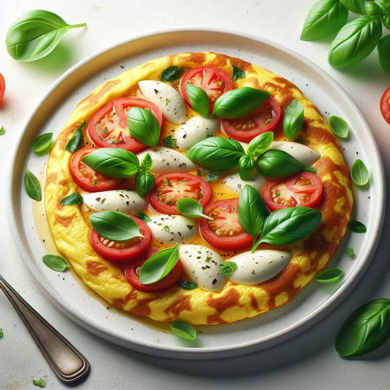 Omelette caprese