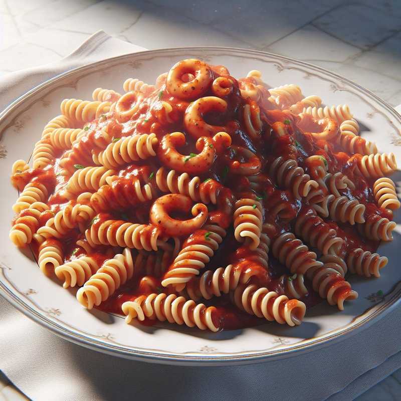 Fusilli Lunghi con Sugo di Calamari