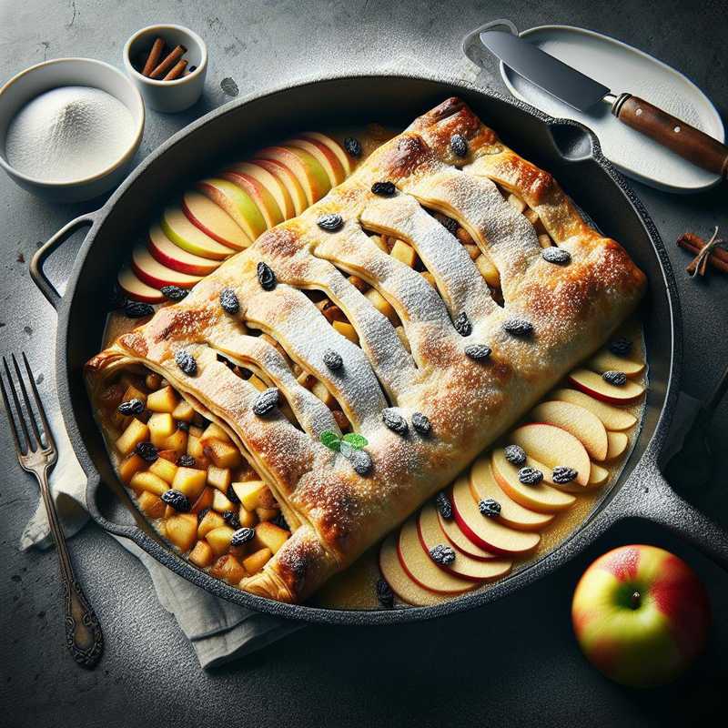 Apple Strudel with Shortcrust Pastry