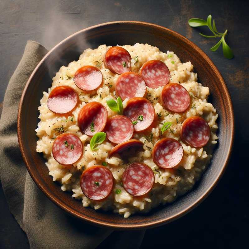 Beer and Mortadella Risotto