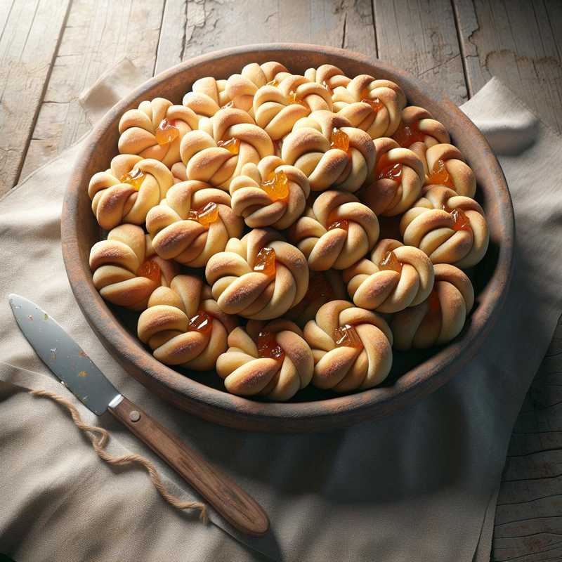 Fiocchetti di sfoglia alla marmellata