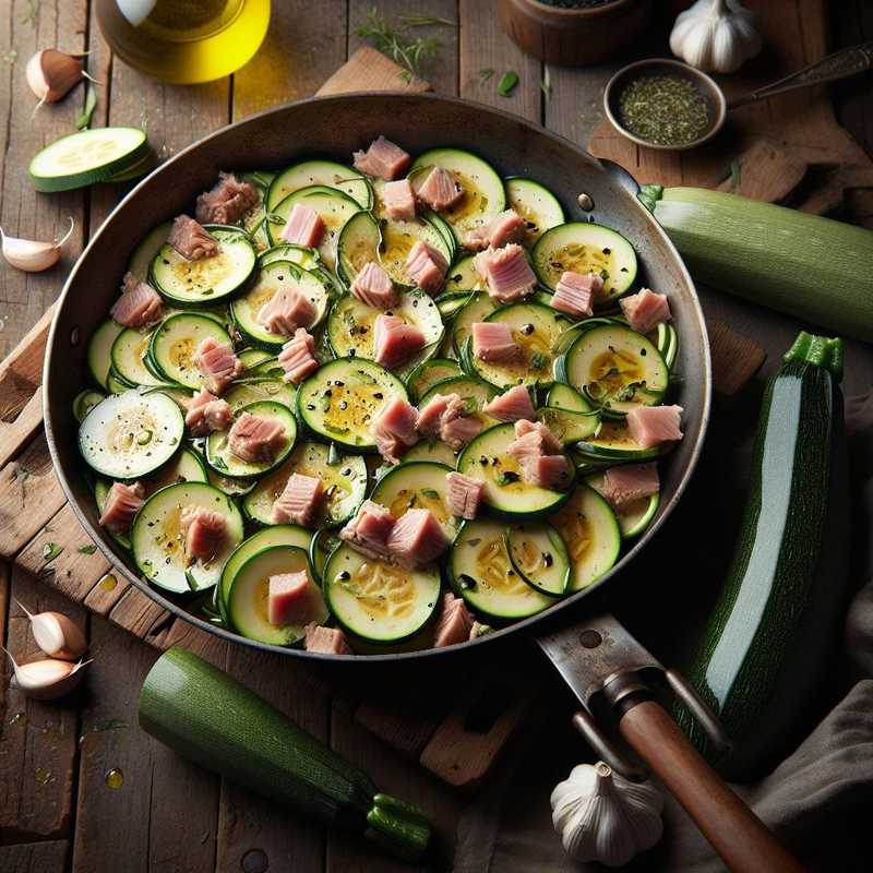 Insalata zucchine e tonno