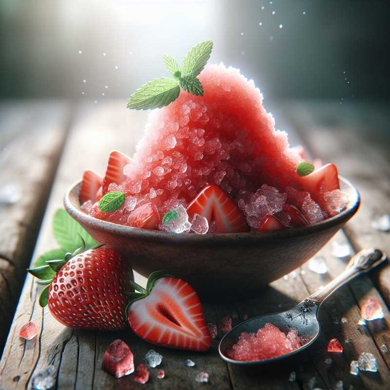 Granita alla fragola