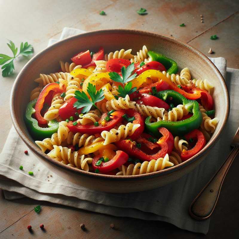 Cold Pasta with Bell Peppers