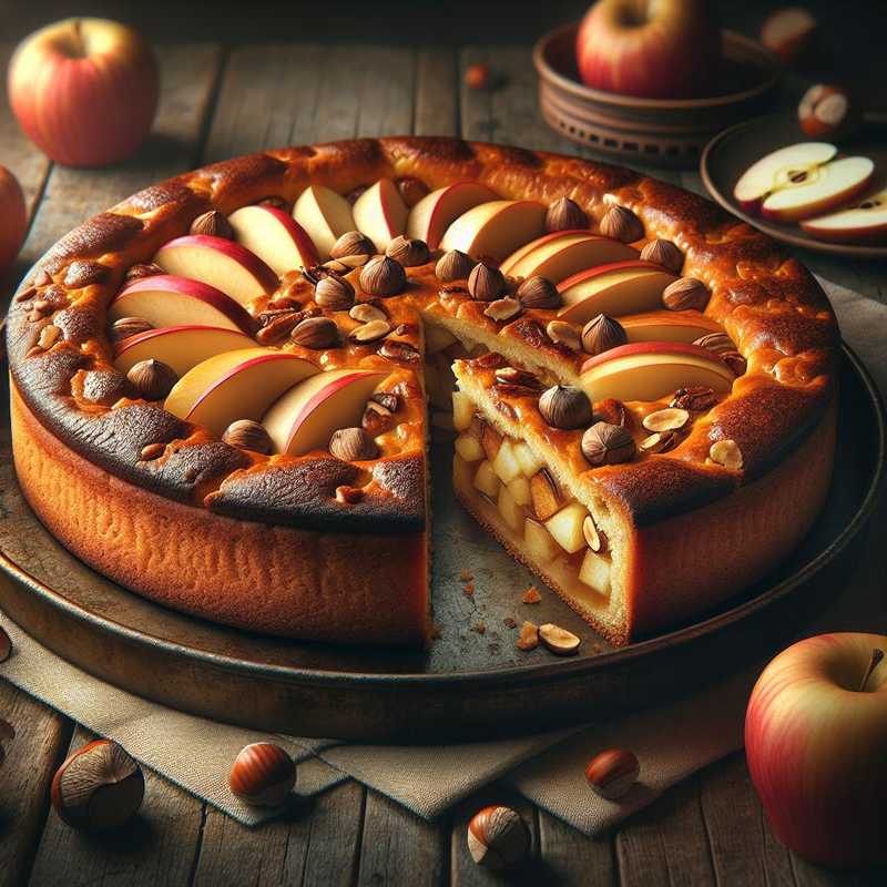 Apple and Hazelnut Cake