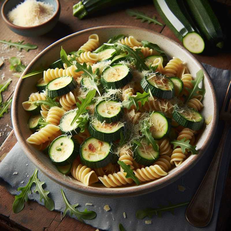 Conchiglie con zucchine e rucola