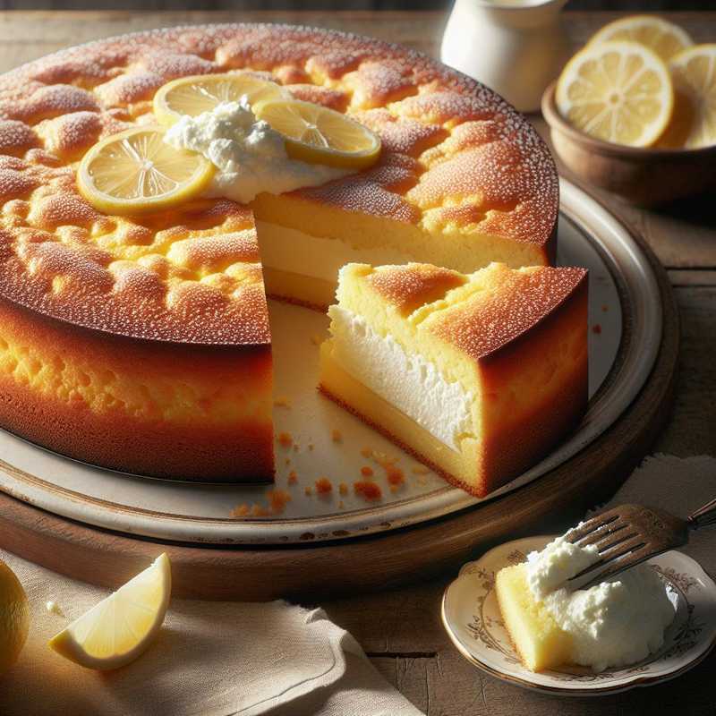 Torta di ricotta al limone