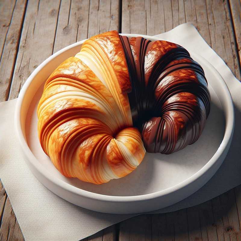 Croissant bicolore