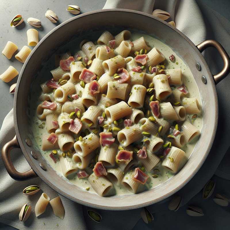 Creamy Paccheri with Pancetta and Pistachio