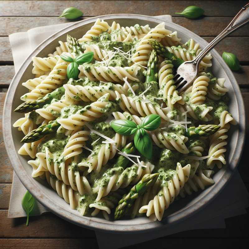 Reginette al pesto di asparagi bianchi