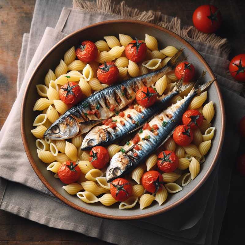 Orecchiette with sardines and cherry tomatoes