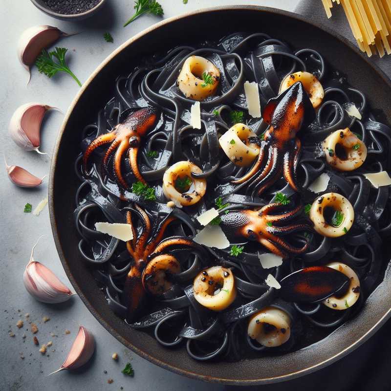 Linguine al nero di seppia