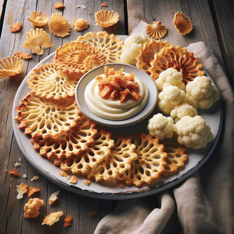 Pizzelle di baccalà e cavolfiore