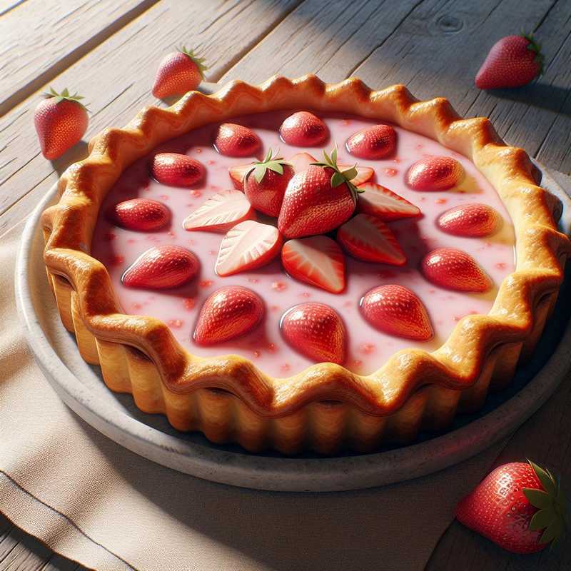 Crostata con curd di fragole