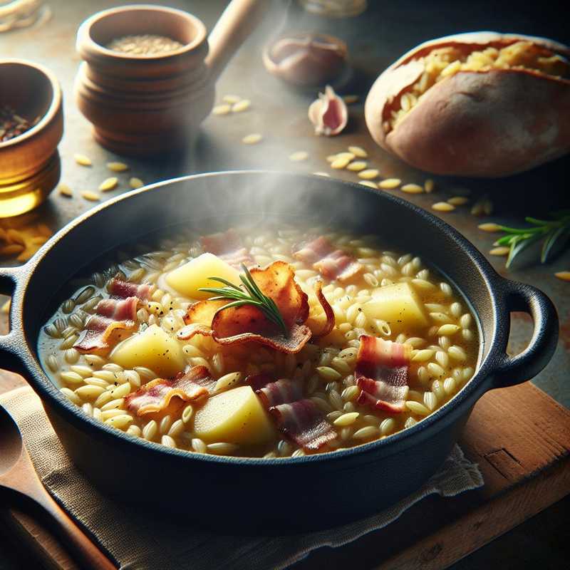 Barley, Potato, and Bacon Soup