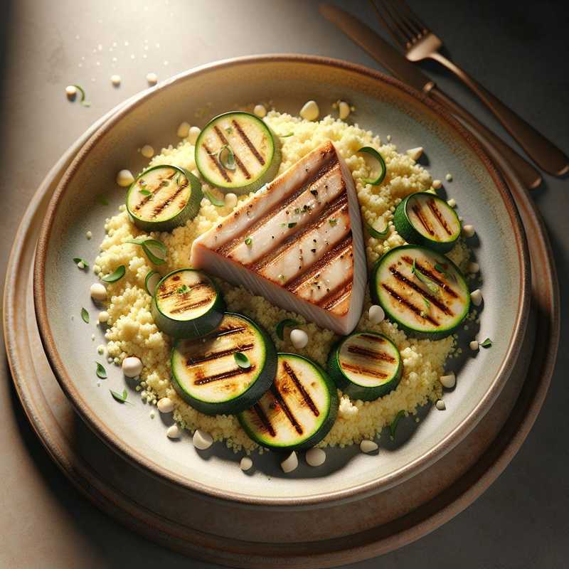 Cous cous pesce spada e zucchine