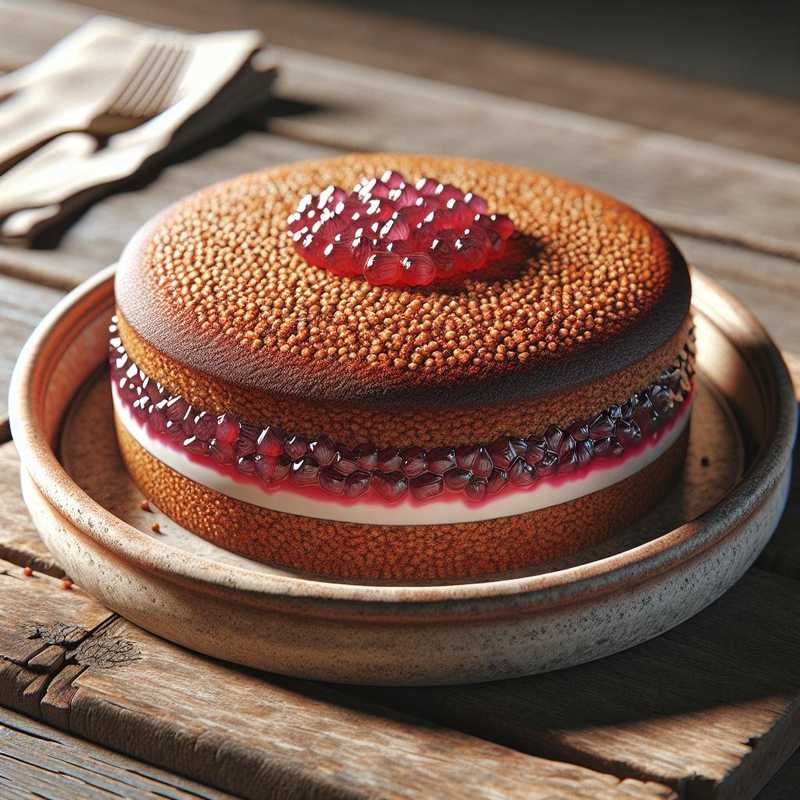 Buckwheat and Jam Cake