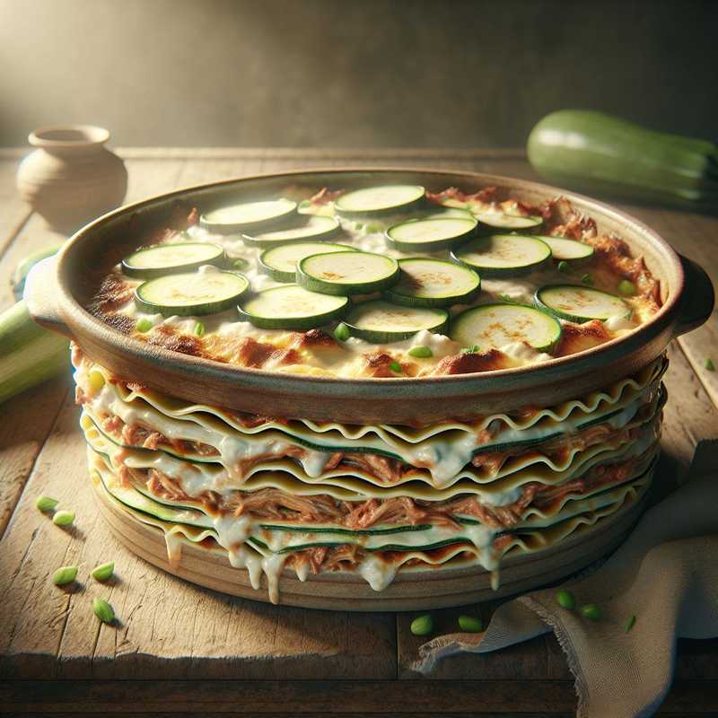 Lasagne al ragù bianco e zucchine