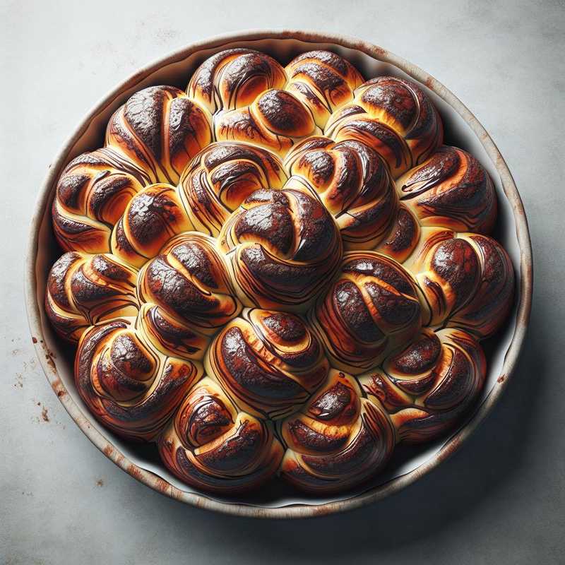 Cocoa-Marbled Brioches