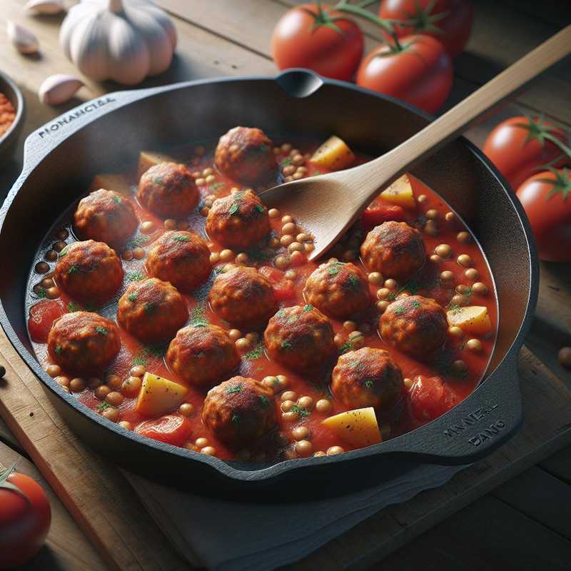 Polpette di lenticchie e patate al sugo