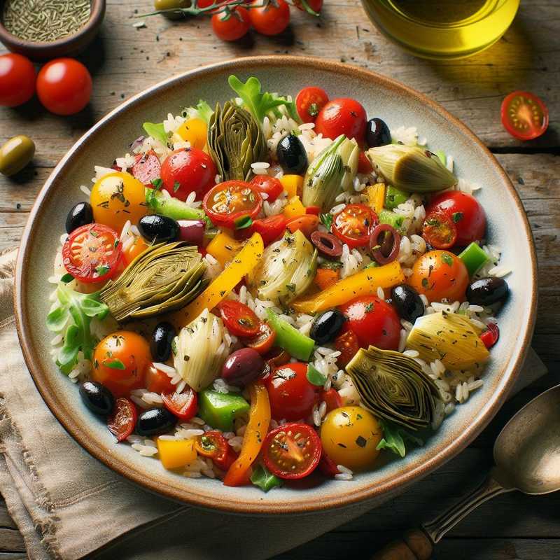 Insalata di riso vegetariana