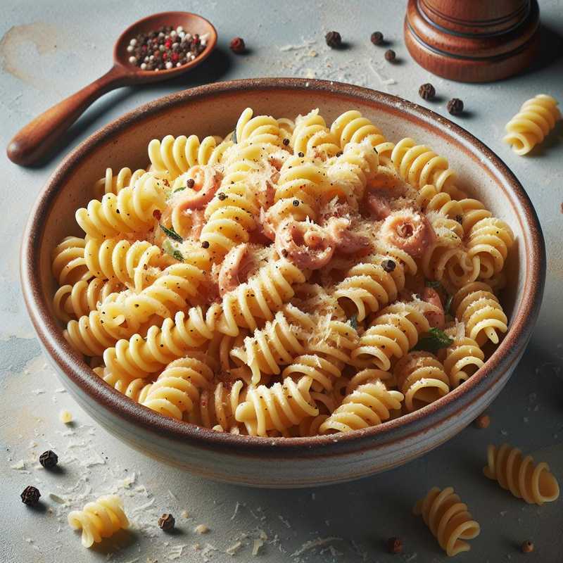 Fusilli Lunghi alla Carbonara Vegetariana