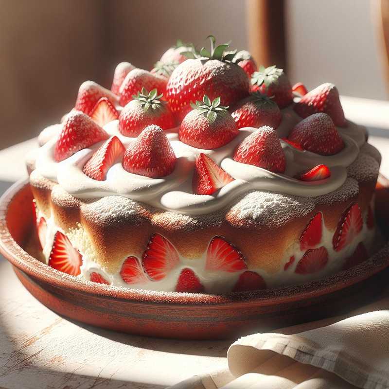 Strawberry and Yogurt Cake