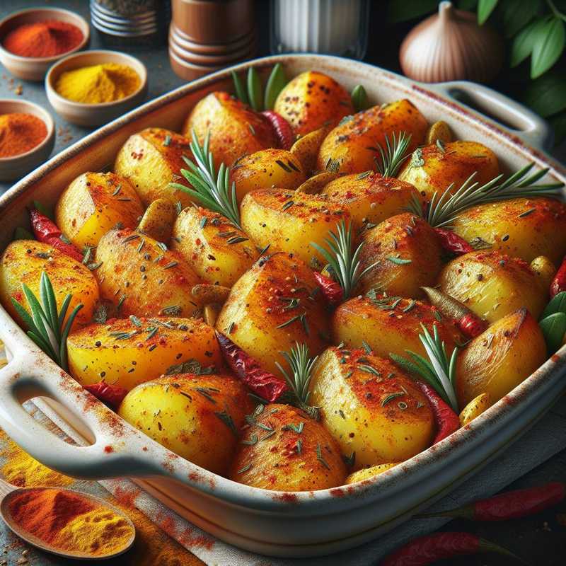 Patate al forno alle spezie