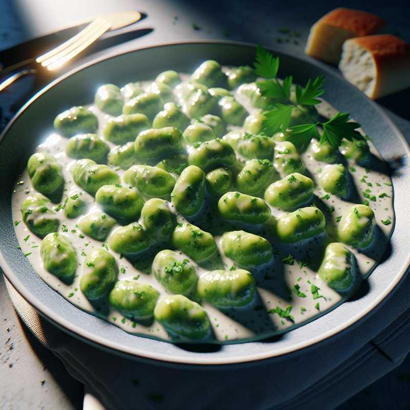 Gnocchetti verdi al gorgonzola