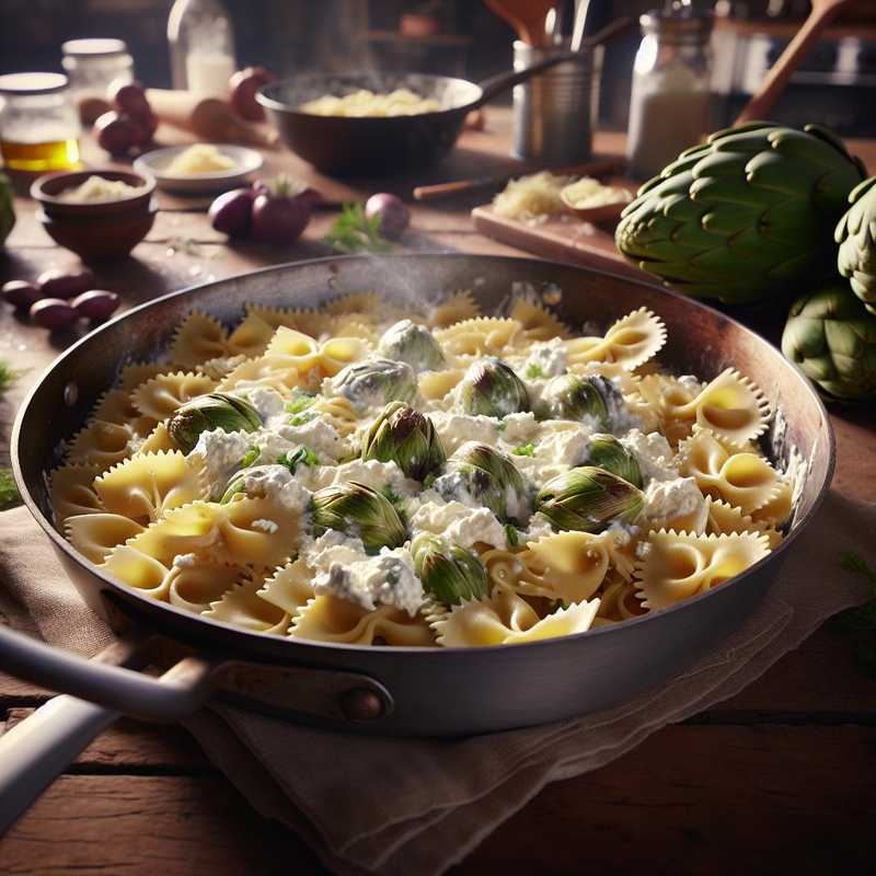 Farfalle ricotta e carciofi