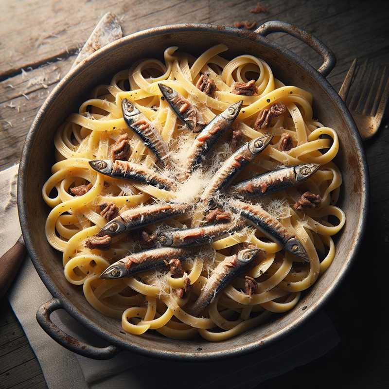 Pasta with Anchovies and Pecorino