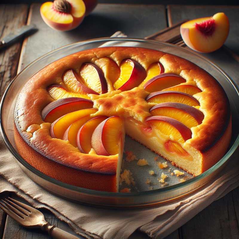 Creamy Peach Cake