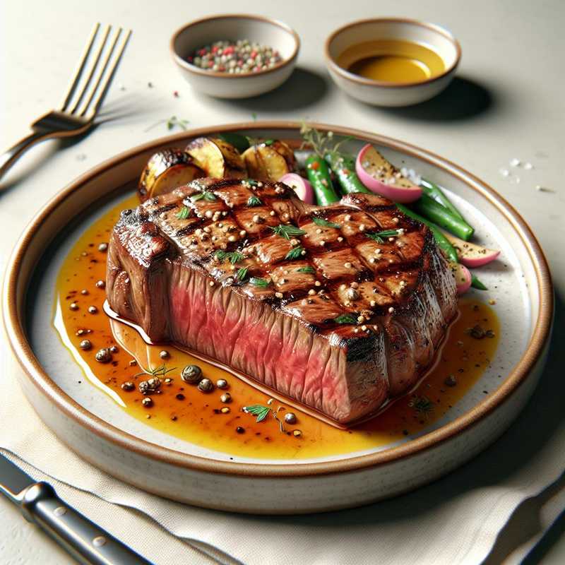 Mustard Glazed Steak