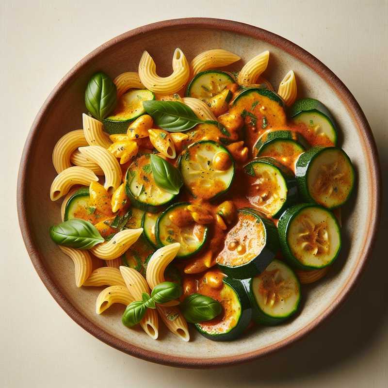 Conchiglie integrali con zucchine e curry