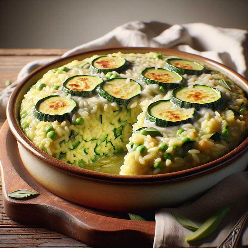 Creamy Rice Flan with Zucchini