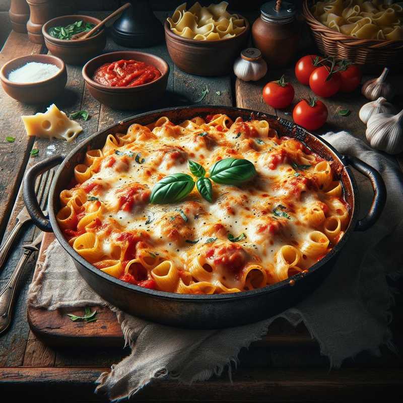 Pasta al forno alla pizzaiola