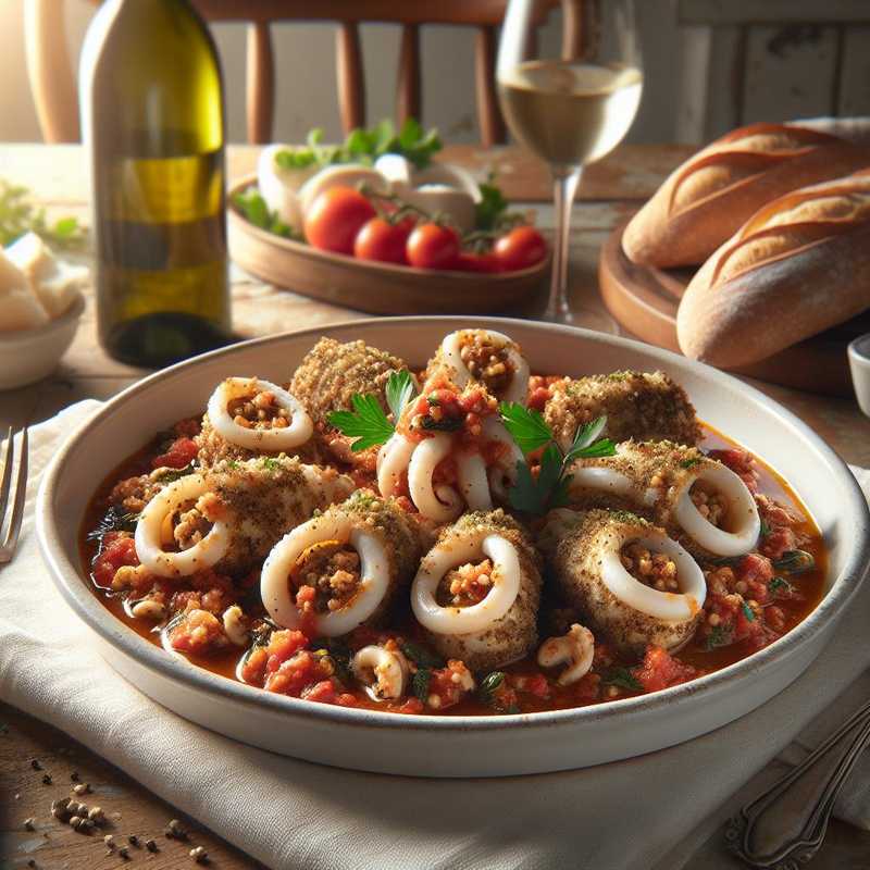 Calamari ripieni all'amalfitana