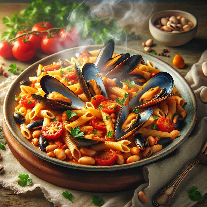 Pasta fagioli e cozze