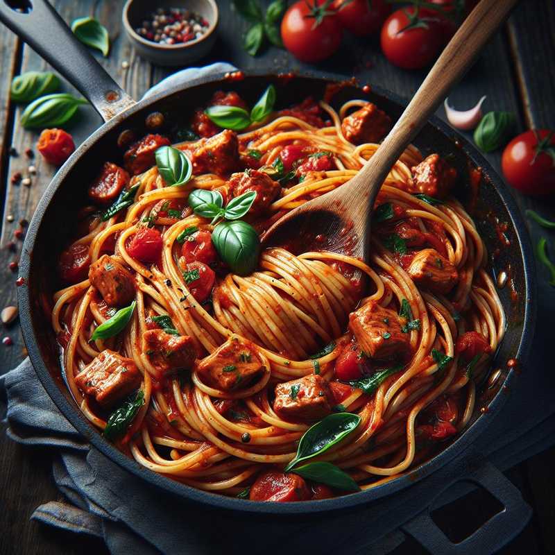 Linguine in salsa di rosticciana