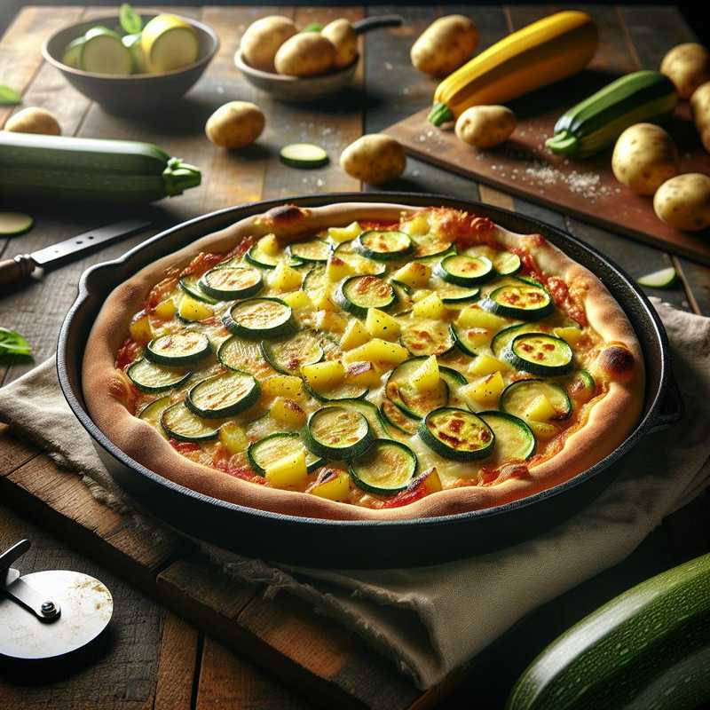 Pizza rustica zucchine e patate