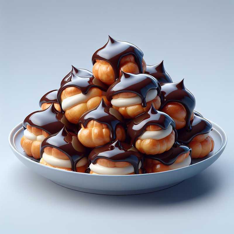 Cream and Chocolate Puffs