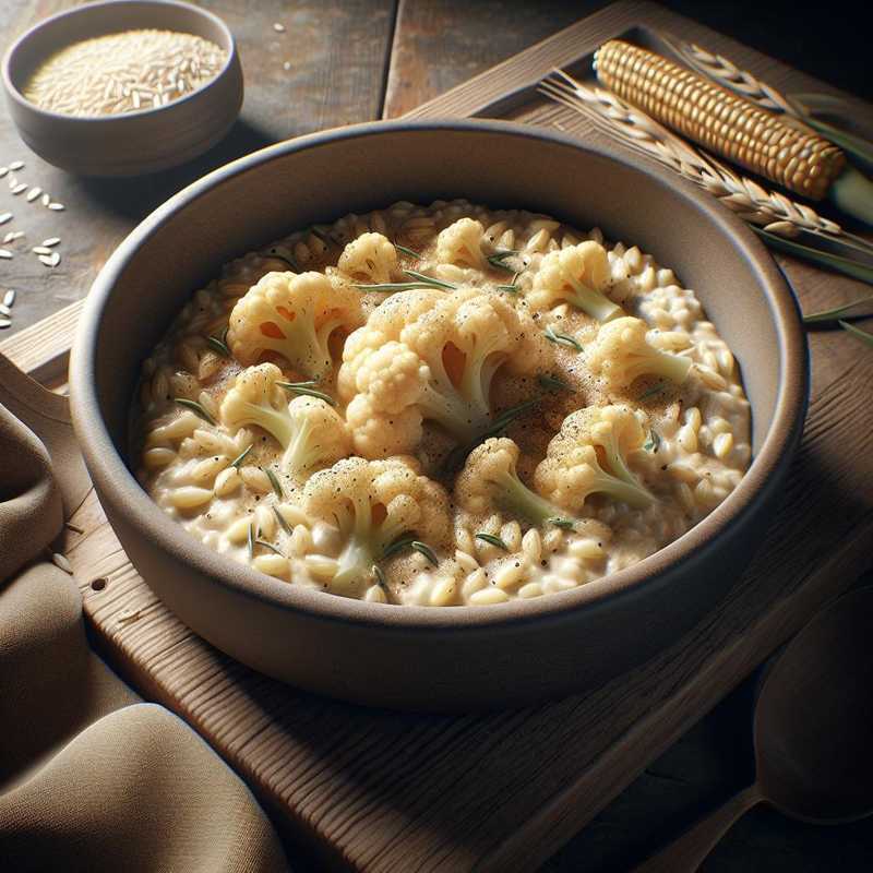 Cauliflower and barley cream