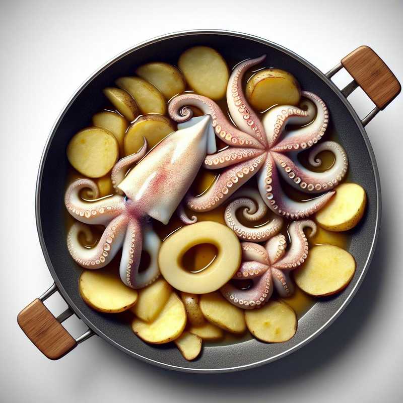 Calamari Rings and Potatoes