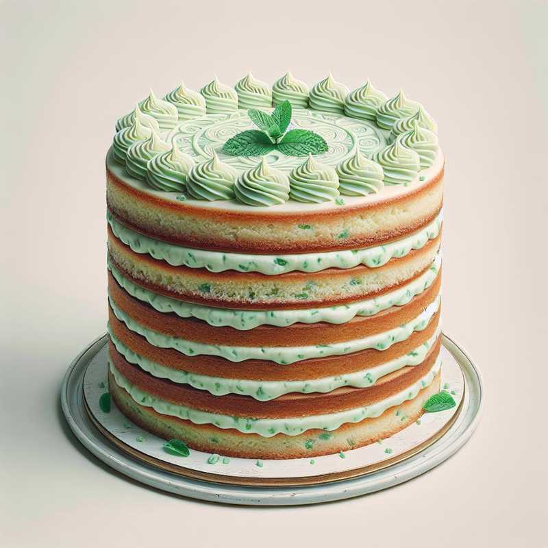 Naked cake alla menta