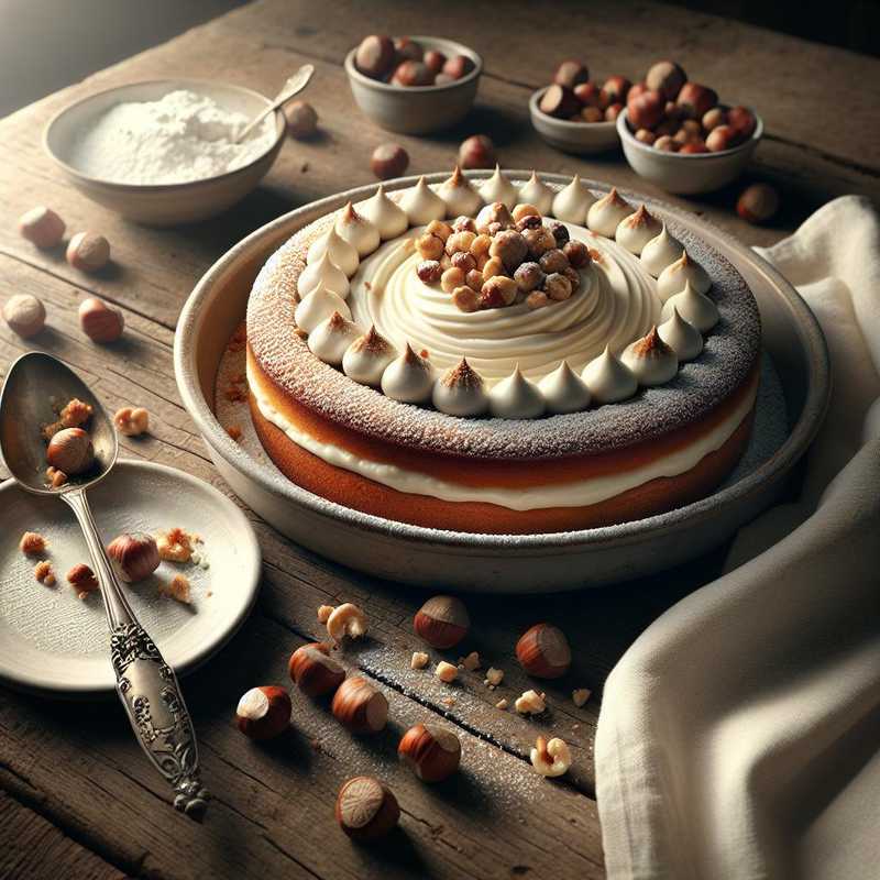 Mascarpone and Hazelnut Cream Cold Cake