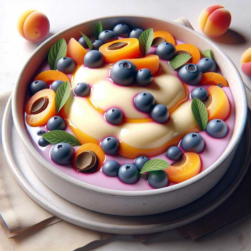 Bavarian Apricot and Blueberry