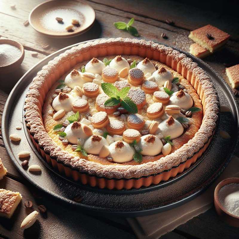 Crostata alla ricotta, amaretti e caffè