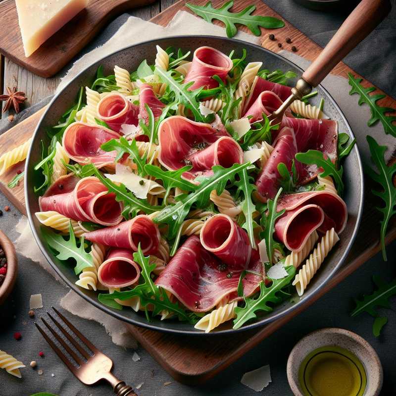 Pasta fredda bresaola e rucola